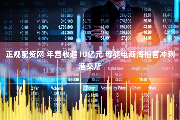 正规配资网 年营收超10亿元 母婴电商海拍客冲刺港交所